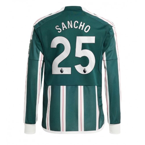 Pánský Fotbalový dres Manchester United Jadon Sancho #25 2023-24 Venkovní Dlouhý Rukáv